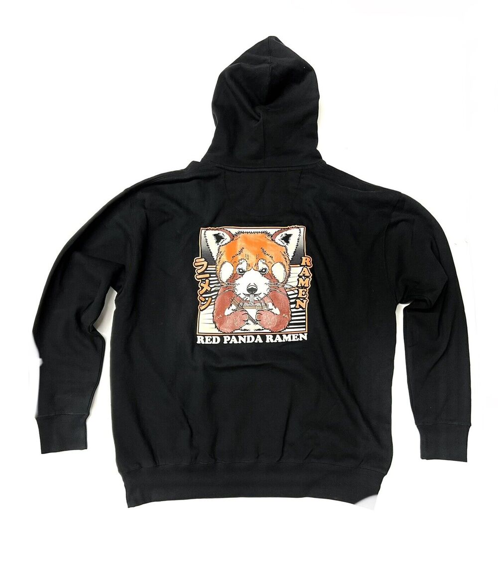 SCW Red Panda Ramen Hoodie Sz XL Japanese Streetwear Sweatshirt XLarge NWOT